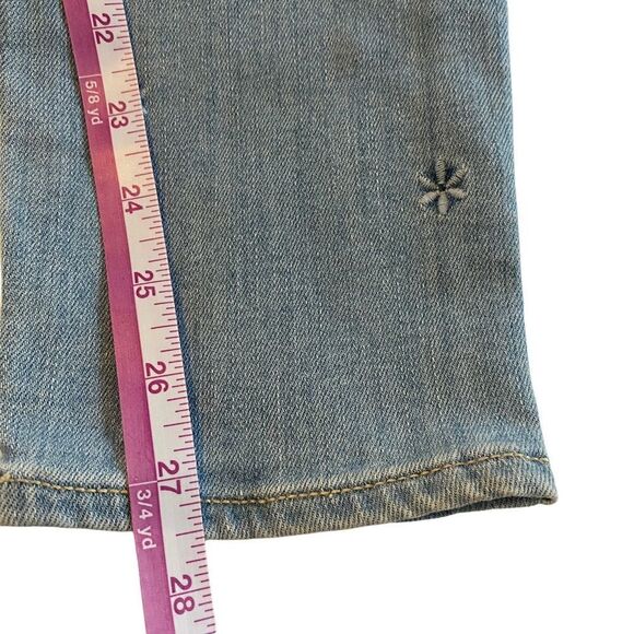 Loft Flower Blue Jeans Sz 28/6 - Picture 8 of 10